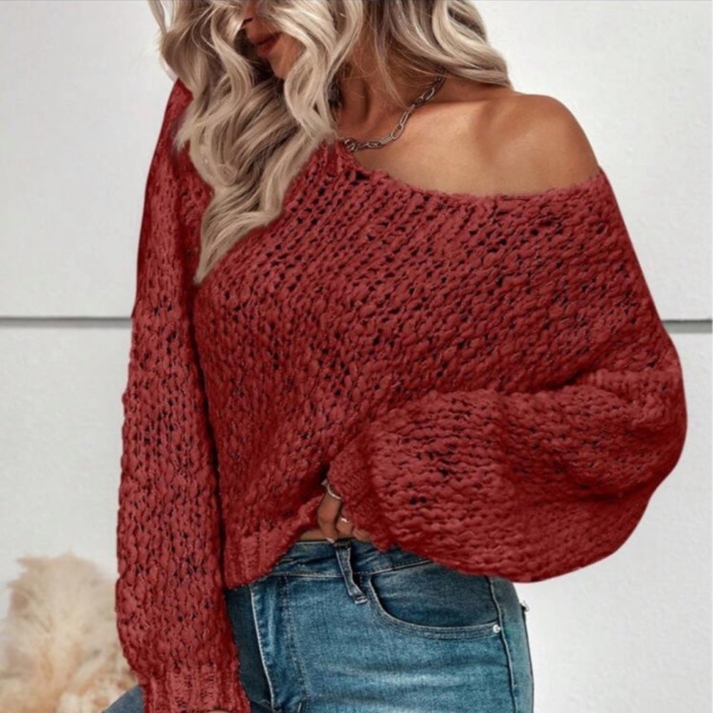 Burgundy sweater